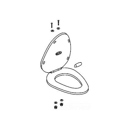 Kohler French Curve Seat 7.25 93228-58